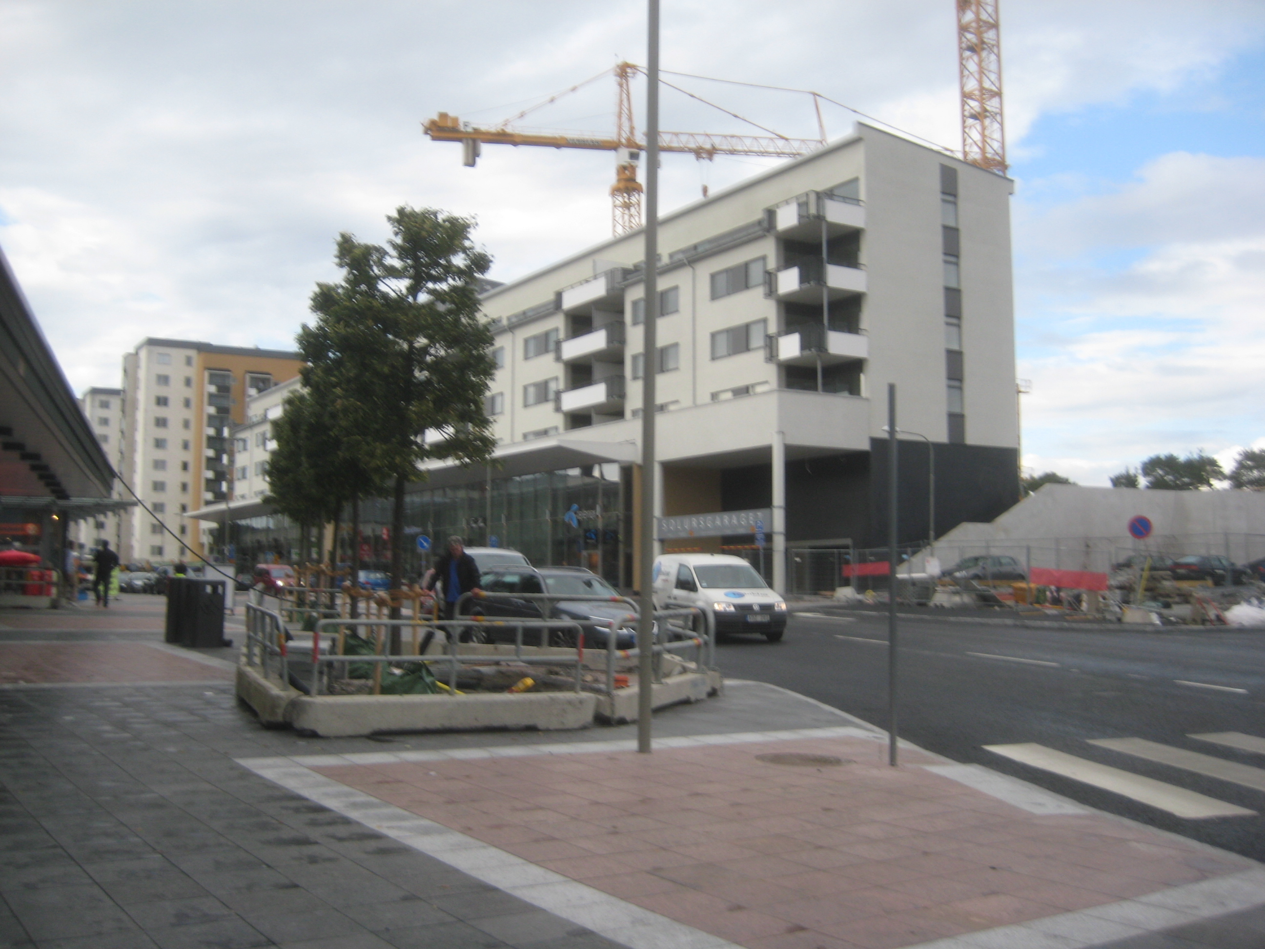 The Place of the former Parking house in Vällingby