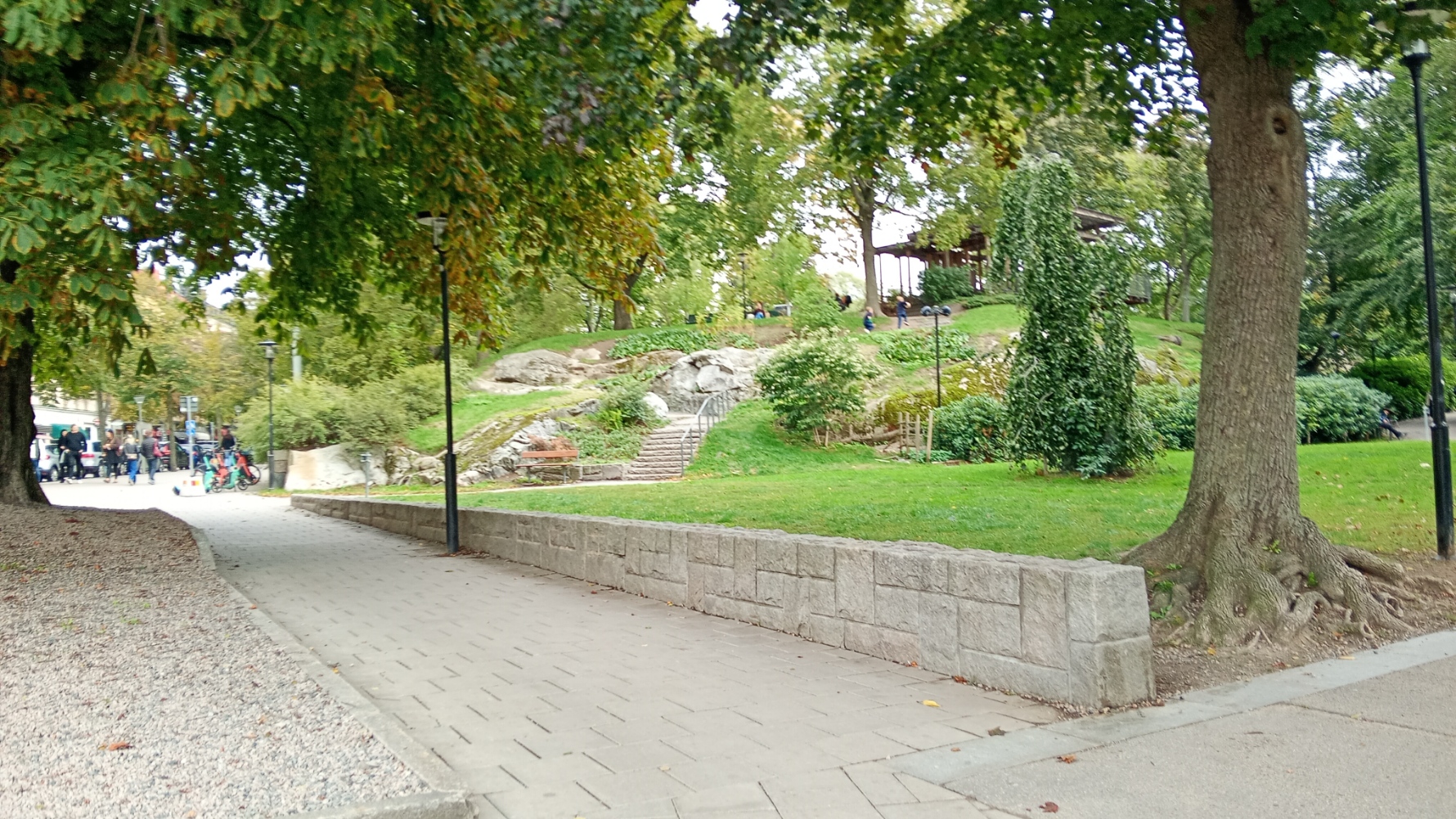 Vasaparken, gångväg
